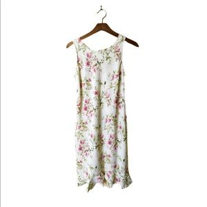 DBY Ltd. Cream Floral Dress, Size 5/6.